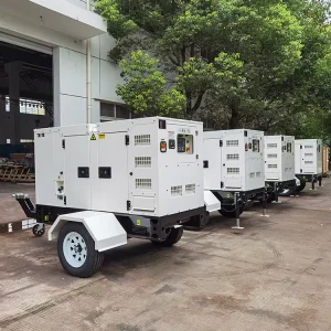 Mobile Trailer Type 30kw 30kva Diesel Generator 25kw 24kw 3phase Trailer Generator 30 Kva 30 kw Diesel Generator Set