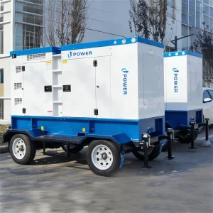 Mobile Trailer Type Three Phase 220kw Silent Diesel Generator 275kva 300kva 400kva 500kva Auto Start ATS Remote Start