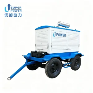 Mobile Trailer Type Three Phase 220kw Silent Diesel Generator 275kva Shangchai SDEC Auto Start Remote Start ATS