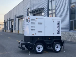 Mobile Type 50KVA 60KW 80KVA 100KW 150KVA Silent Diesel Generator AC Single Phase 110V CE Certified for Industry