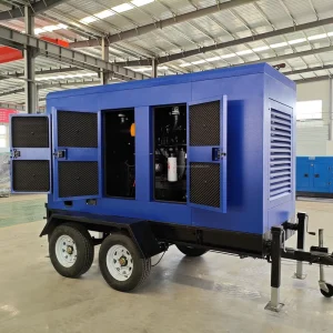 Mobile trailer Standby 50kva 40kw Supper Silent Diesel Generator With Weichai cummins Engine
