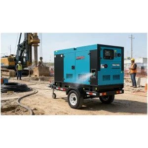 Movable Silent Auto Start Diesel Generator with Trailer ISO Certified 220V 110V