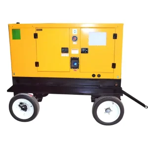 Movable Silent Open Frame Mobile Trailer Diesel Generator AC Single Phase Output ATS Option Auto Remote Start 1500 1800 RPM