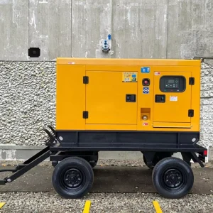 Movable Super Silent Open Frame Remote Start Trailer Type 45kva 4 Cylinder Diesel Generator Set Lovol Engine 1004G