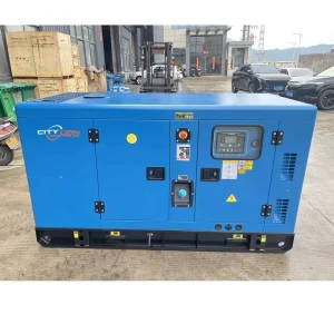 Navy Blue 30KVA 24KW Silent Diesel Generator 3 Phase Ricardo Engine ATS Auto Start Open Frame 480V Rated 240V 60Hz