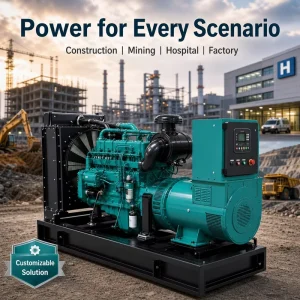 Nengron 50KW 62KVA Silent Diesel Generator Set CE EPA Certified Three Phase Power Genset for Factory and Industrial Backup Power