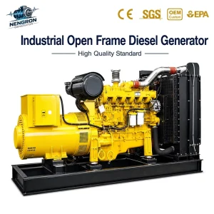 Nengron Industrial Open Frame Diesel Generator ATS Auto Start Backup Power Generator for Hospital Cold Chain Agriculture