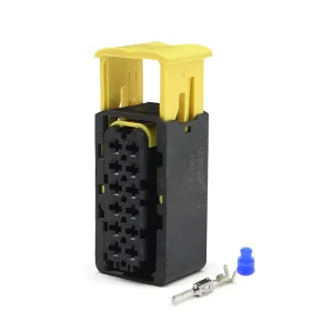 New Energy Car Connector Series 12-Pin Waterproof Plug 2.8mm Heavy-Duty Sealing Terminal Seal Brass Nylon IP67 5A