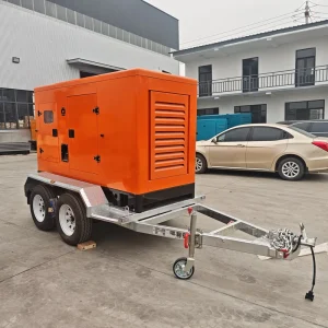OEM 40kVA 50kW 60kW 100kW Cum mins 220V 380V Silent Trailer Emergency 220V Diesel Generators Set Engine for Outdoor Power