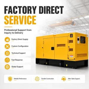 OEM Custom Power Supply 100kVA 80kW 3000kW Silent Open Container Type Diesel Generator Set