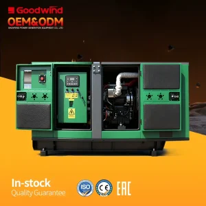 OEM Goodwind 10 20 60kw 3 Phase/ 60hz Silent Standby Rated Power Diesel Generators Set Genset Engine