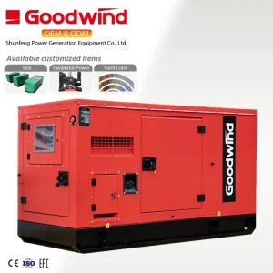 OEM Goodwind 100 150 300kva Marine Super Silent Low Noise Diesel Generators Set 50hz Backup Prime Power Engine