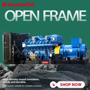 OEM Goodwind 1350kw 1688kva Electric 3 Phase Prime Diesel Generators Set Industrial Power for Mining and Oil Field