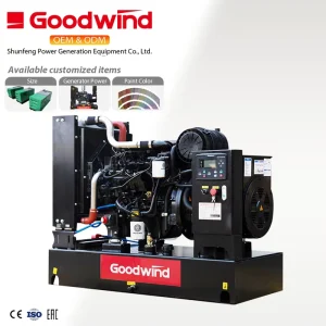 OEM Goodwind 40kw 50kva 380v 50hz Weichai Open Standby Diesel Generators Set Low Fuel Consumption Engine