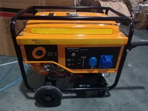 Open 8kw Single Phase Portable Diesel Generator for Home Use Air Cooled DC AC Output Rated Voltage
