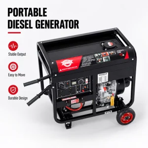 Open Diesel Generator Small Outdoor Movable Emergency Power Supply New Diesel Generator Set