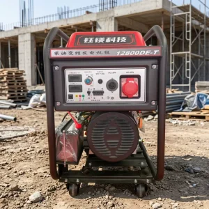 Open Frame Air Cooled 8.5kW 50Hz 1 Phase Diesel Generator Set 12V DC Electric Start 99% Efficiency Digital Module 100%
