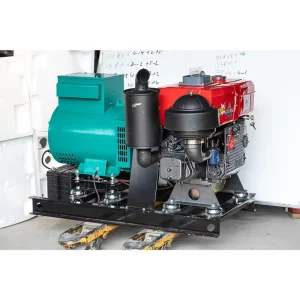 Open Frame Silent Diesel Generator 15kW 15KVA 24kW 30kVA Auto Start LINGGE 15M