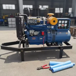Open Skid Mounted Diesel Genset Emergency Backup Power for Factory Construction Mine