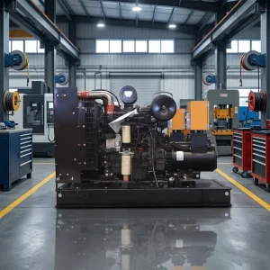 Original Diesel Generator 10-50kw Water-cooled Open Type 3-phase 100% Copper Alternator with ATS for Engineering Use