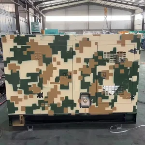 Outdoor Ultra Silent Diesel Generator Set 30 500kW 1500 1800 RPM Euro III Emission 200A Water Cooled 50 60Hz