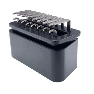 PCB Auto Electrical Terminal Wire OBDII Right Angle Connector 12V 24V ABS Universal Fitment
