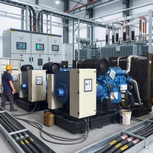 Parallel Operation 500kW 600kW 625kVA 800kVA Weichai Diesel Electric Generator Set Diesel Genset Factory