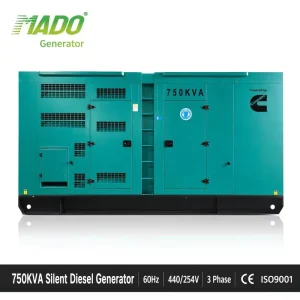 Planta Electrica 600kW 750kVA 1250kVA Open Frame ATS Standby Generator for KTAA19 G6A Engine 100% Copper Stamford Alternator