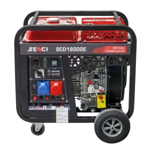 Portable 12kW 50Hz Diesel Generator with Wheel Open Frame for Home