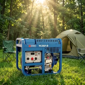 Portable 2.8kW Diesel Generator 220V Single Phase Water Cooled Trailer Mounted Generator Set