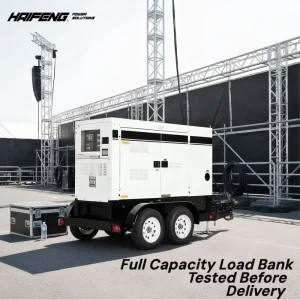Portable 25Kva Silent Diesel Generators on Wheels with Water Cooled for Engine ATS Auto Start 400 230V