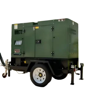 Portable 30kW Diesel Generator Set with ATS Ultra Quiet 50 60Hz 100kVAPower Genset Supply for Outdoor Events