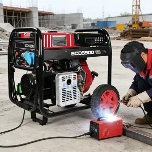 Portable 3kVA 4kVA 5kVA 6kVA 8kVA 9kVA Diesel Generator Welding Generator Diesel Welding Machines