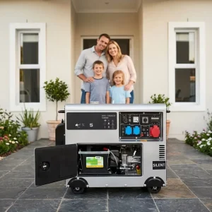 Portable 5kw Silent Diesel Generator Set Auto Start Remote Start ATS Water Cooling System for Home Standby Fuel Efficient
