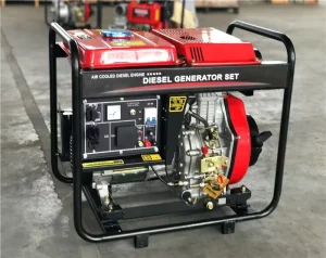 Portable 5kw diesel Generator with diesel 186FA