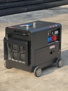 Portable 6kW 7kW 8kW 10kW Silent Diesel Power Generator 5kw 5.5kw 6.5kva Diesel Generator Air Cooled for Industrial