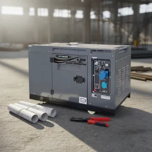 Portable 6kw Diesel Generator with ATS Low Noise CE/EPA Certified 1 Year Warranty for Building Backup Power