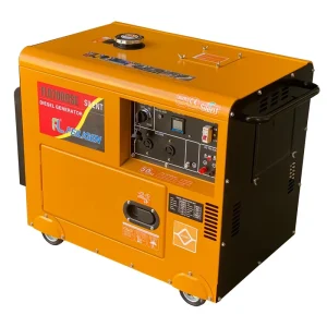 Portable 7KW Single Phase Silent Diesel Fuel Home Use 220V 50Hz Frequency Genset 12V Rated Low Noise Generator