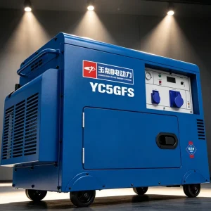 Portable Diesel Generator 5kW 5.5KW Max Silent Home Backup Power Plant Air Cooled Electric Start AVR 230V 1800 RPM