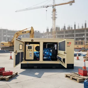 Portable Diesel Generator Sets 12.8KW/16KVA Silent Open Frame with ATS 50Hz 1 Year Warranty
