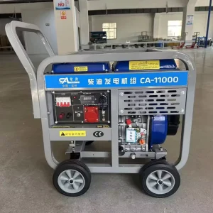 Portable Diesel Generator Sets 7KW 8KW 10KW 12KW OEM Customized Auto Start Remote Control ATS 50 60Hz 110V220V AC Output