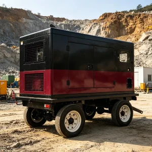 Portable Diesel Power Generator 15kW 20kW 50kW Easy Move Water Cooling Diesel Generator for Camping and Mobile Food Trucks
