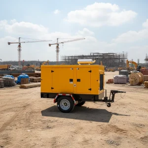 Portable Mobile 20 800kW Trailer Mounted Silent Diesel Generator with 1 3Phase 24V DC Auto Start for Emergency Backup Power