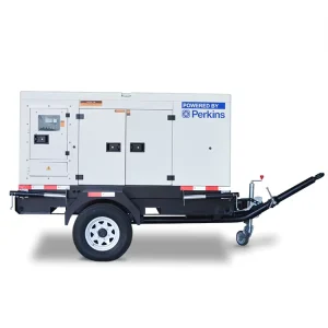 Portable Mobile Parkins 15KVA 20KVA 50KVA 60KVA Trailer Diesel Generator 20KW 30KW 40KW 50KW Silent Type Remote Control ATS