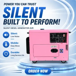 Portable Mobile Super Silent 5KW 8KW 10KW 12KW 15KW 20KW 10KVA 12KVA Permanent Magnet Brushless Gasoline Diesel Generator Set