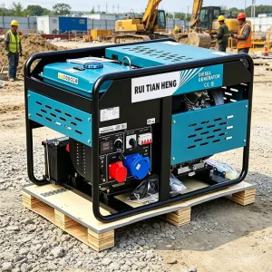 Portable Open Frame Diesel Generator 3.5kw to 12kw Air Cooled Single Three Phase Electric Start Power Genset for Home Farm CE