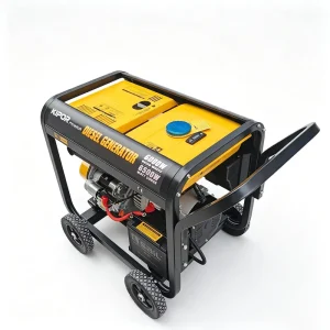 Portable Open Frame Diesel Generator 7.0KW 50 60HZ AC Single Phase Output 380 220 110V Generator