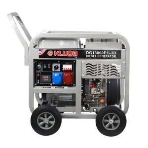 Portable Open Frame Diesel Generator Air Cooled Electric Start Diesel Power Genset Movable Wheels Off Grid Backup Power Supply