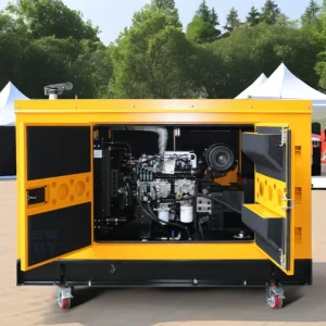 Portable Silent 30kw 30kva Movable Diesel Generator with Four Wheels Suitable for Camping Outdoor Events and Emergency Use