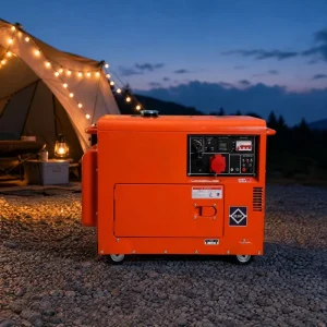 Portable Silent Diesel Generator 5 8KW Air Cooled Single Phase 50 60Hz 3000RPM Electric Start 12V DC for Home